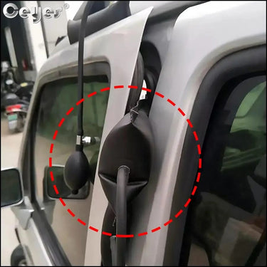 Sistema aire para puerta bloqueada emergencia